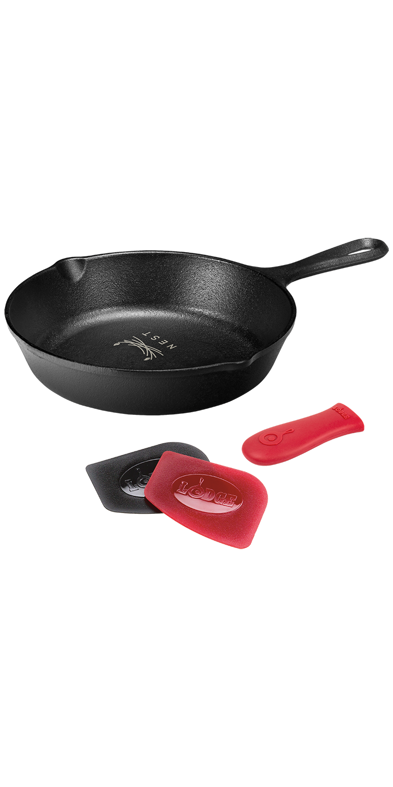 Lodge Lodge® 8" Cast Iron Starter Gift Set - LCI51 Black