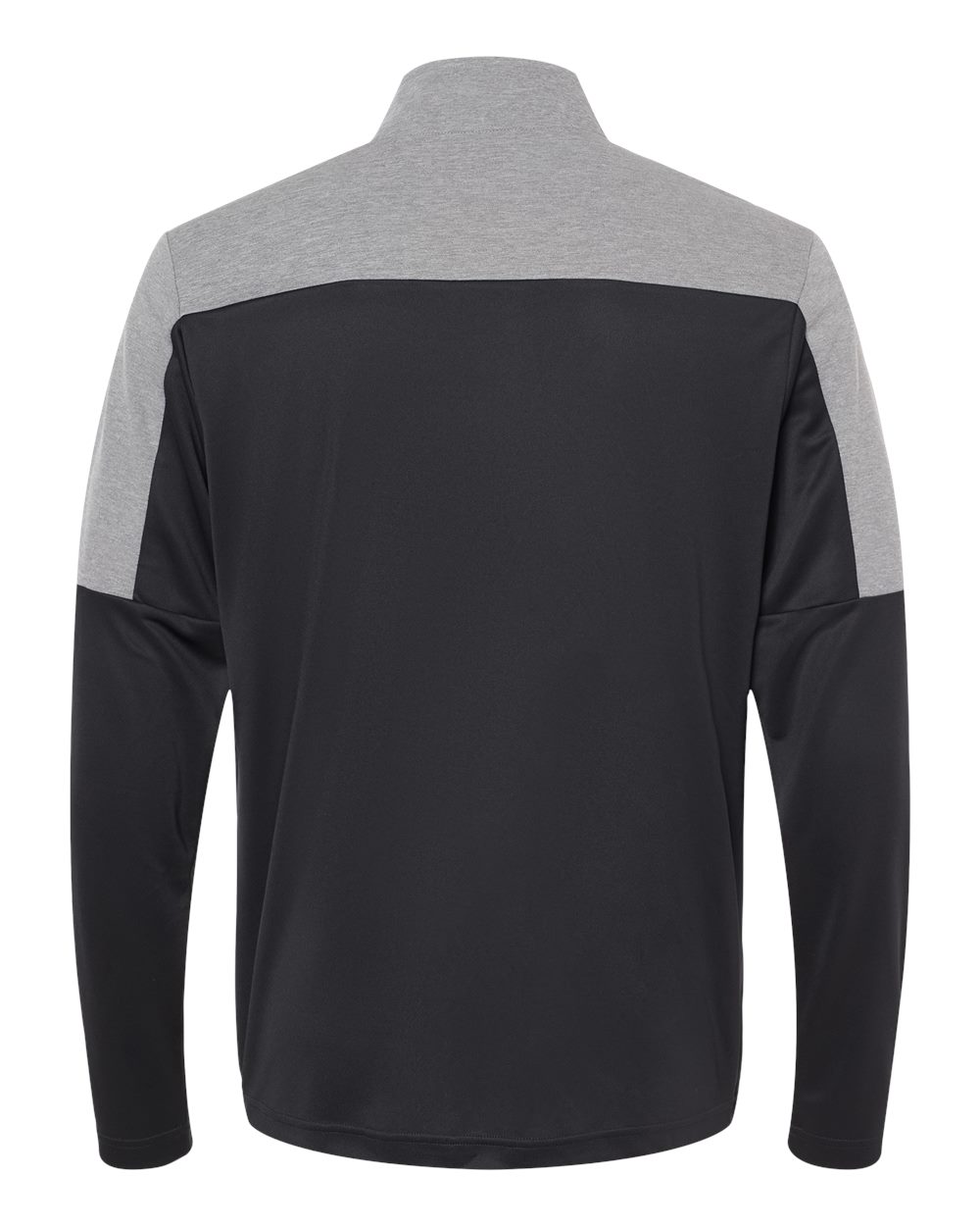 Adidas Men's Ultimate365 Lightweight Colorblocked Quarter-Zip Pullover - A552 Black- Grey Three Melange