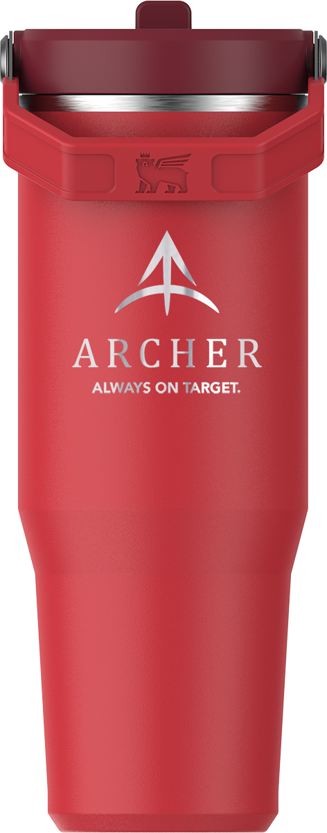 Stanley® Gobelet à paille rabattable Stanley IceFlow™ 30oz - STN20 red