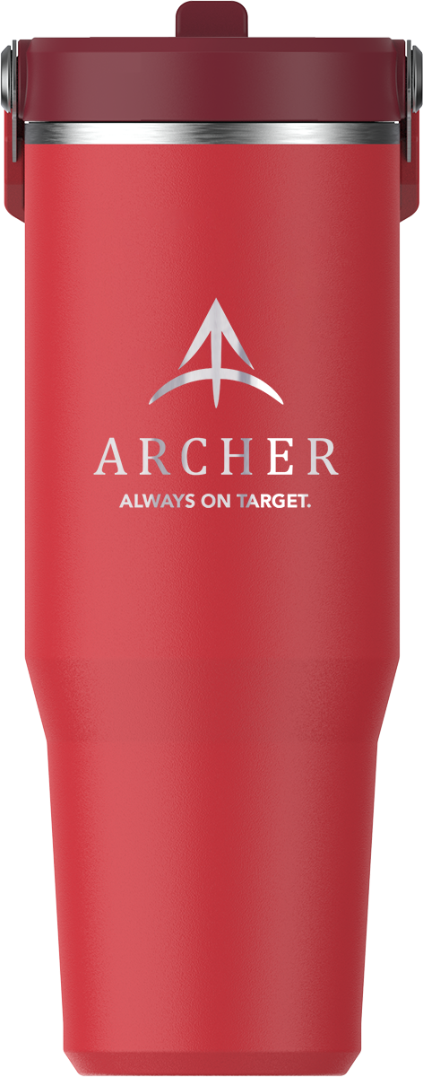 Stanley® Gobelet à paille rabattable Stanley IceFlow™ 30oz - STN20 red