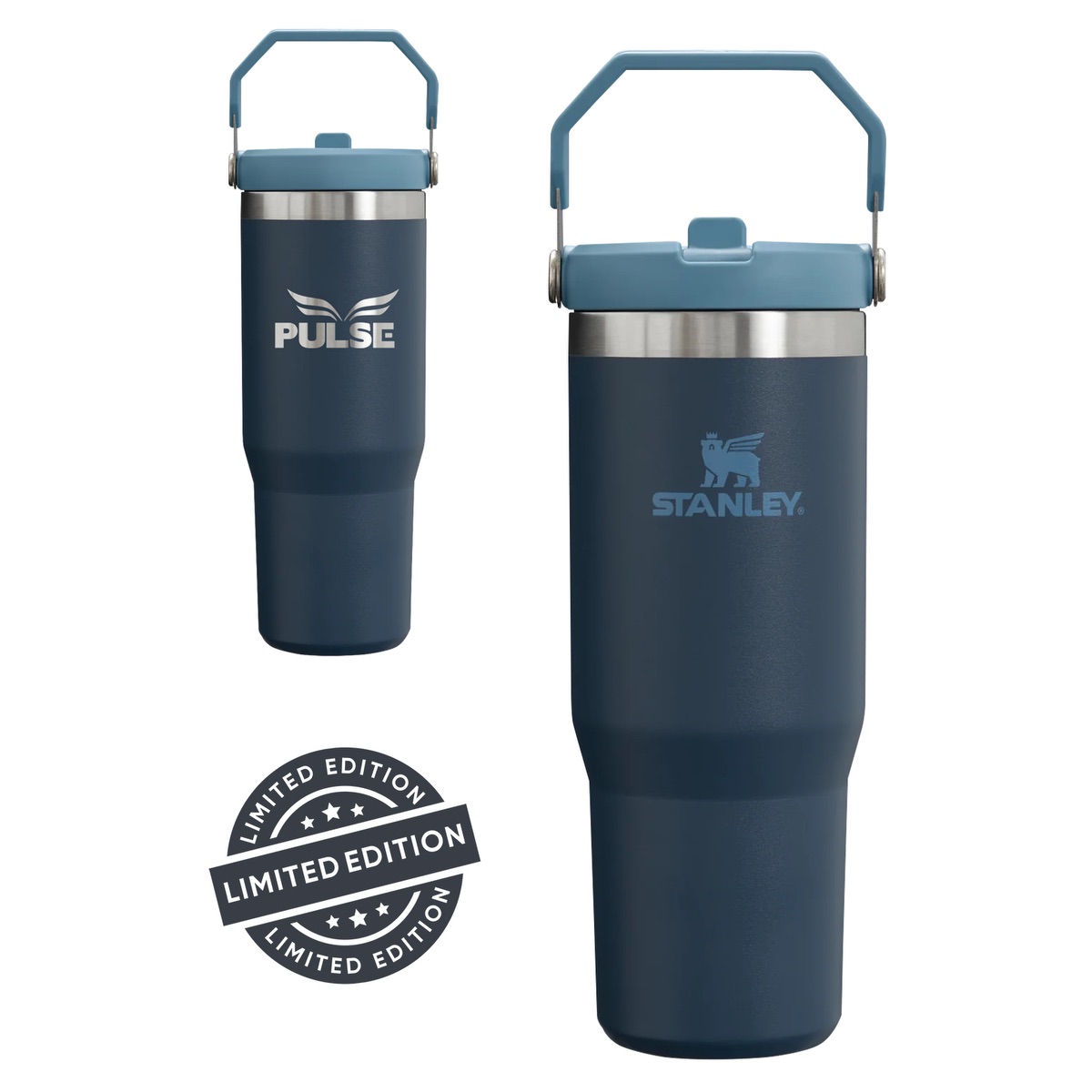 Stanley® Gobelet à paille rabattable Stanley IceFlow™ 30oz - STN20 navy