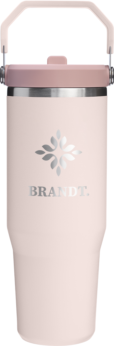 Stanley® Gobelet à paille rabattable Stanley IceFlow™ 30oz - STN20 rose