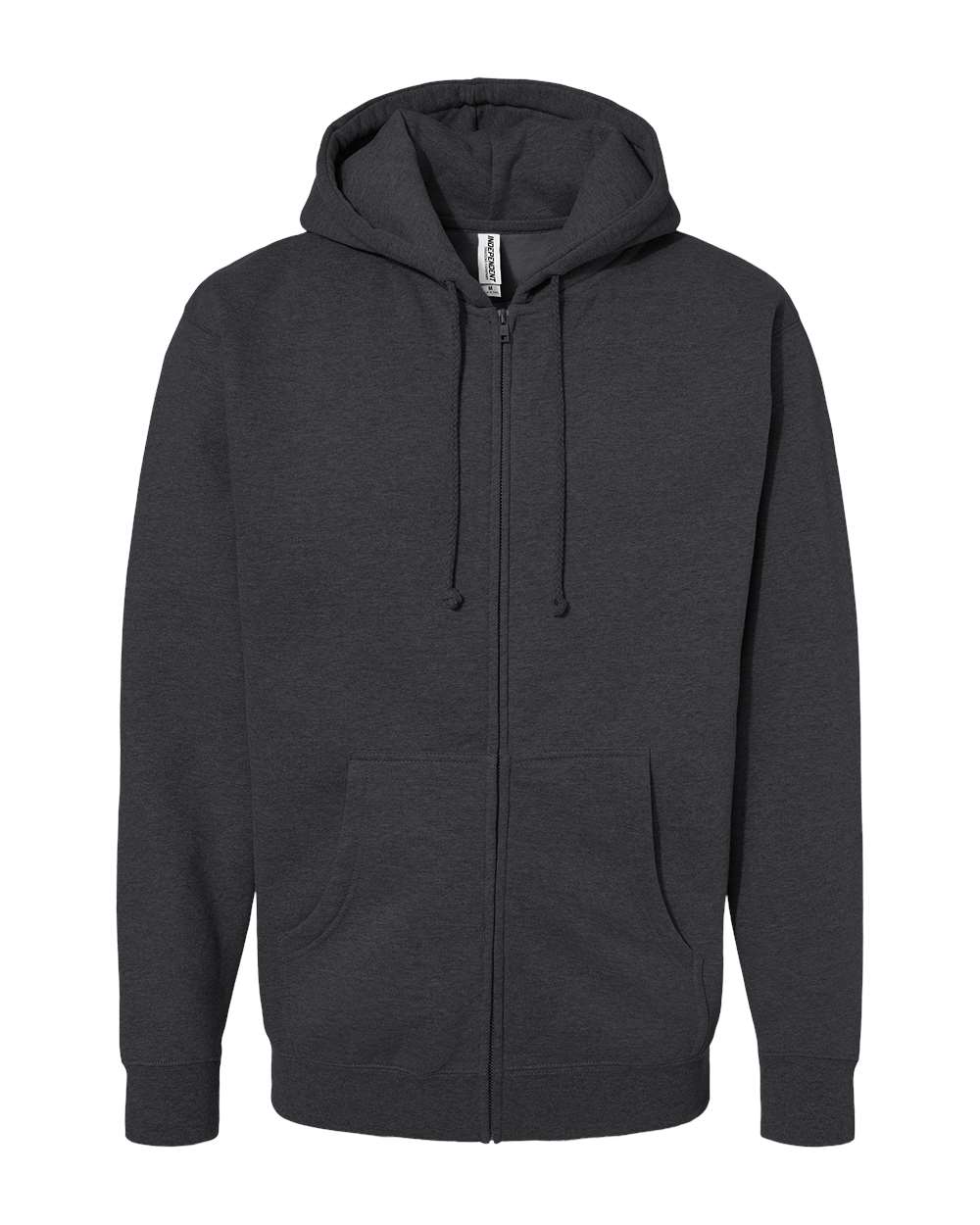 Independent Trading Co. Unisex Heavyweight Full-Zip Hooded Sweatshirt - IND4000Z Charcoal Heather