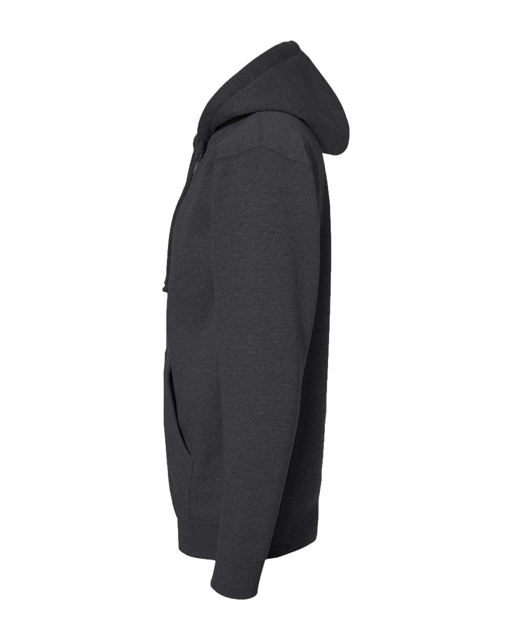 Independent Trading Co. Unisex Heavyweight Full-Zip Hooded Sweatshirt - IND4000Z Charcoal Heather