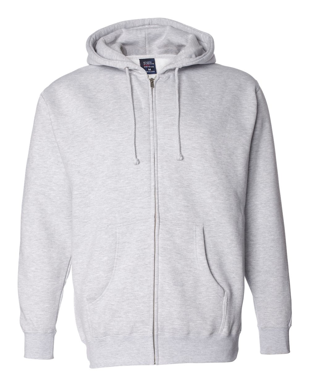 Independent Trading Co. Unisex Heavyweight Full-Zip Hooded Sweatshirt - IND4000Z Grey Heather