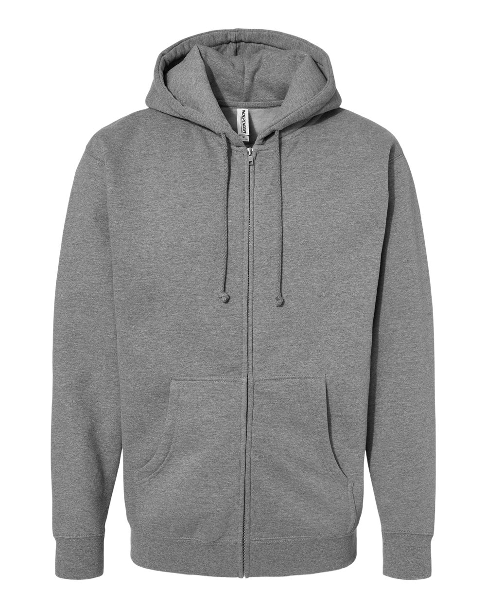 Independent Trading Co. Unisex Heavyweight Full-Zip Hooded Sweatshirt - IND4000Z Gunmetal Heather