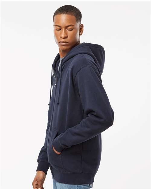 Independent Trading Co. Unisex Heavyweight Full-Zip Hooded Sweatshirt - IND4000Z Navy