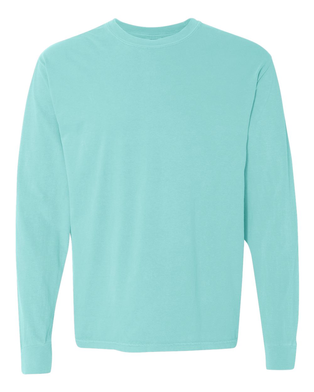 Comfort Colors Unisex Garment-Dyed Heavyweight Long Sleeve T-Shirt - 6014 Chalky Mint