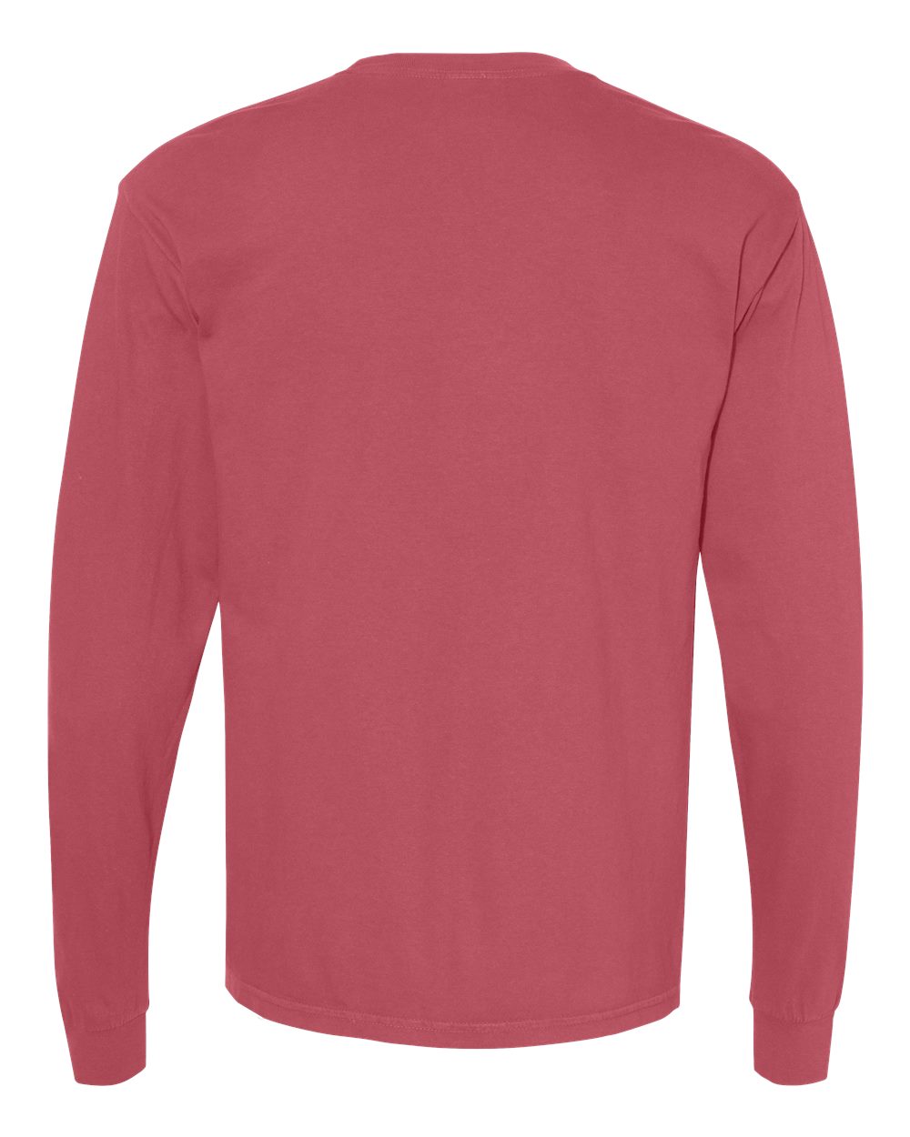 Comfort Colors Unisex Garment-Dyed Heavyweight Long Sleeve T-Shirt - 6014 Crimson