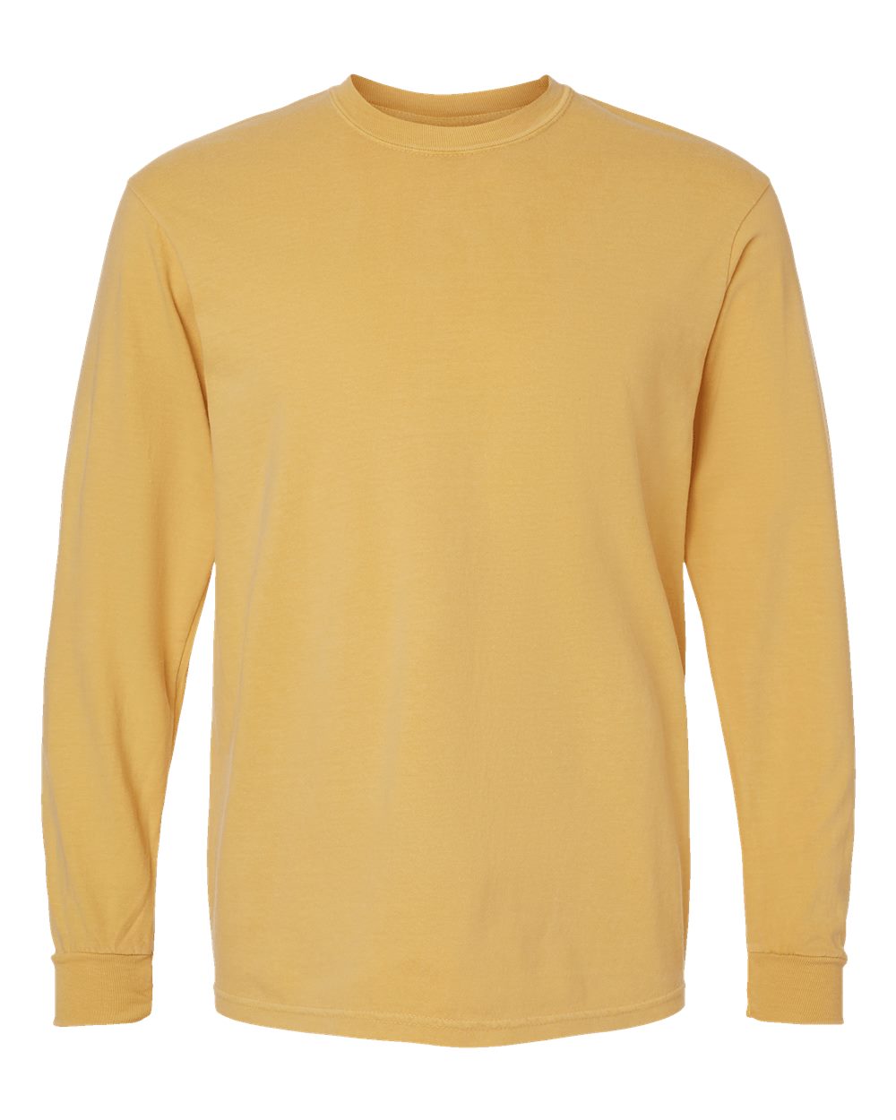 Comfort Colors Unisex Garment-Dyed Heavyweight Long Sleeve T-Shirt - 6014 Mustard