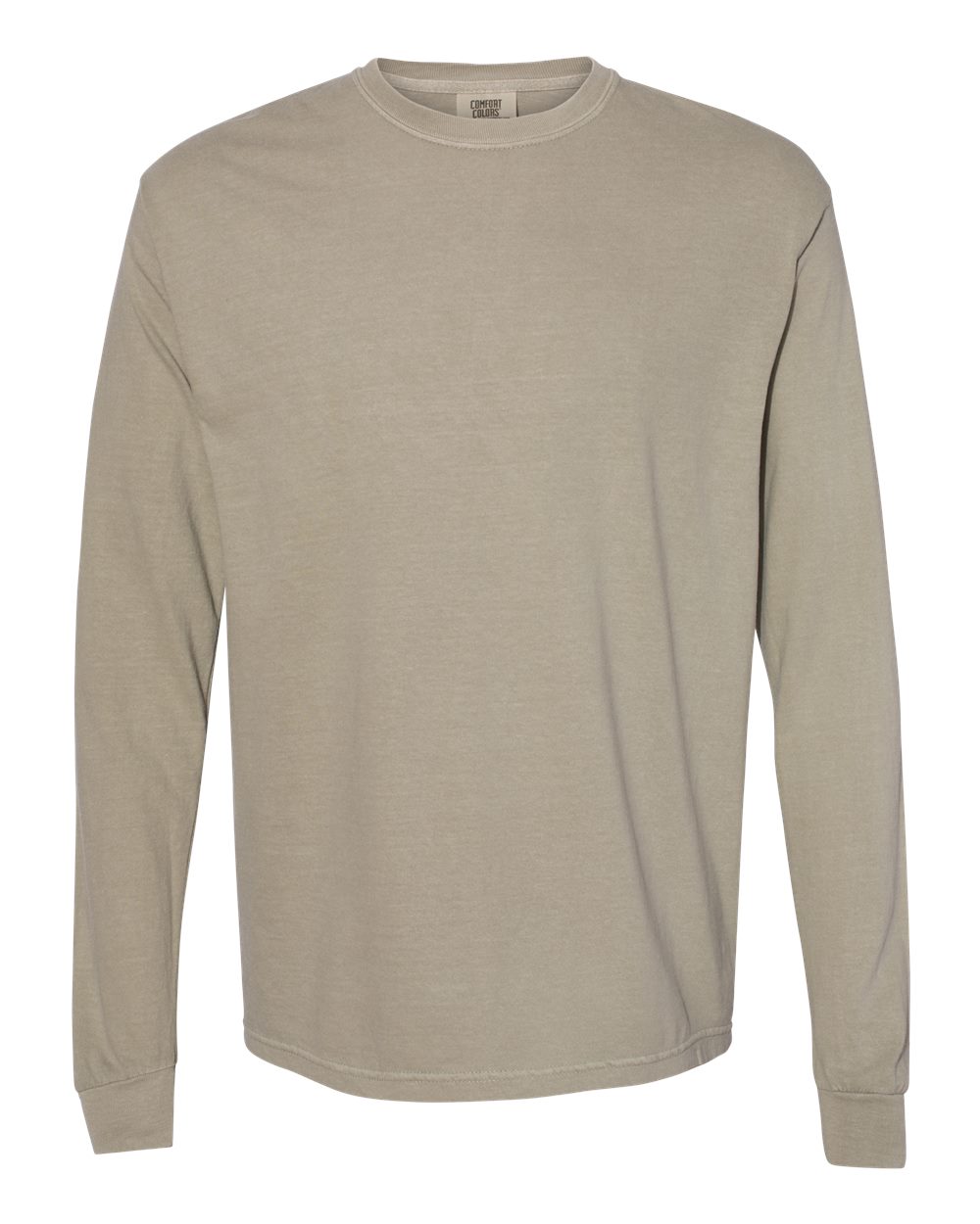 Comfort Colors Unisex Garment-Dyed Heavyweight Long Sleeve T-Shirt - 6014 Sandstone