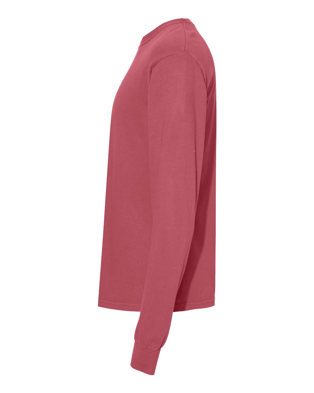 Comfort Colors Unisex Garment-Dyed Heavyweight Long Sleeve T-Shirt - 6014 Crimson