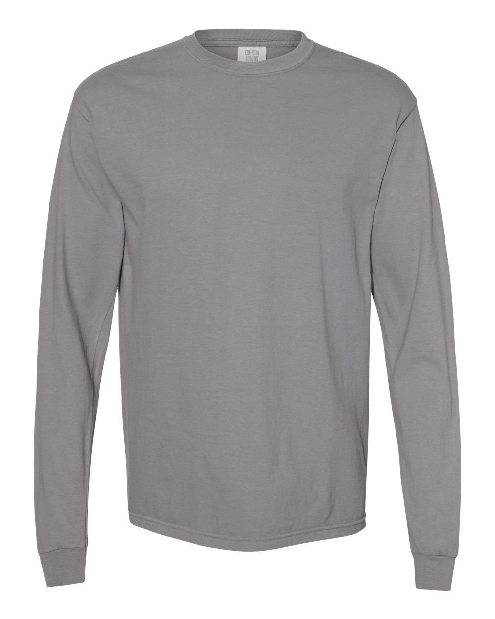 Comfort Colors Unisex Garment-Dyed Heavyweight Long Sleeve T-Shirt - 6014 Granite