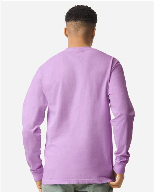Comfort Colors Unisex Garment-Dyed Heavyweight Long Sleeve T-Shirt - 6014 Orchid
