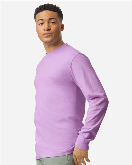 Comfort Colors Unisex Garment-Dyed Heavyweight Long Sleeve T-Shirt - 6014 Orchid