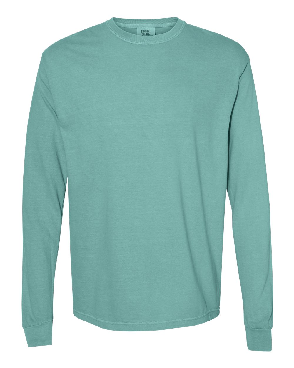 Comfort Colors Unisex Garment-Dyed Heavyweight Long Sleeve T-Shirt - 6014 Seafoam