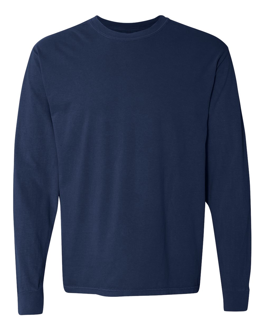Comfort Colors Unisex Garment-Dyed Heavyweight Long Sleeve T-Shirt - 6014 True Navy