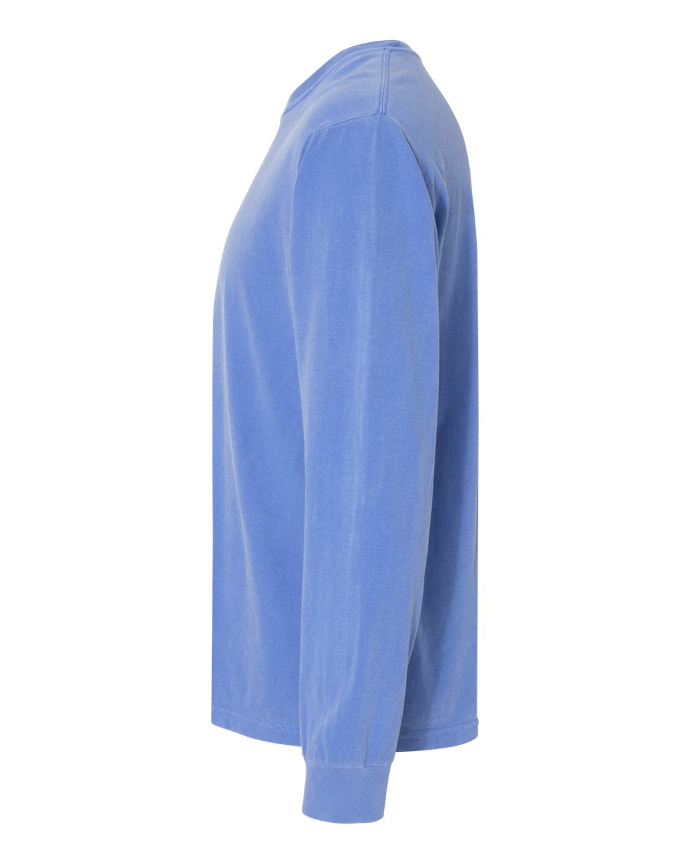 Comfort Colors Unisex Garment-Dyed Heavyweight Long Sleeve T-Shirt - 6014 Flo Blue