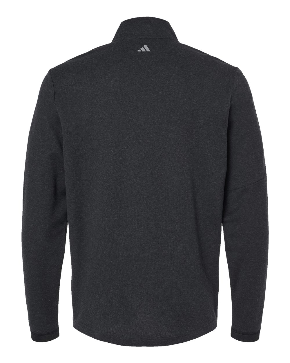 Adidas Men's 3-Stripes Quarter-Zip Sweater Pullover - A554 Black Melange