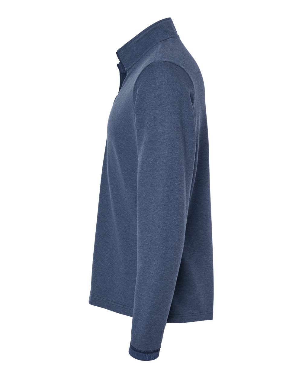 Adidas Men's 3-Stripes Quarter-Zip Sweater Pullover - A554 Collegiate Navy Melange