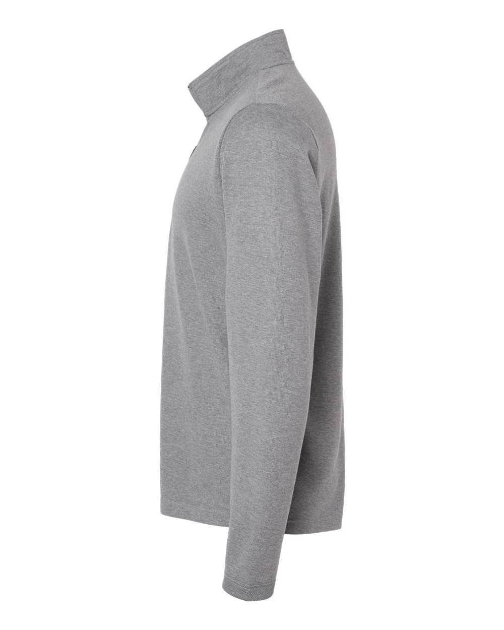 Adidas Men's 3-Stripes Quarter-Zip Sweater Pullover - A554 Grey Three Melange