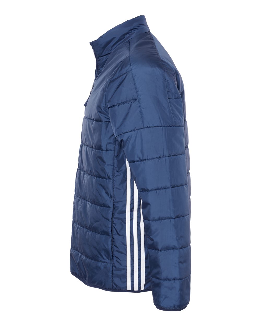 Adidas Men's 3-Stripes Puffer Full-Zip Jacket - A570 Team Navy Blue