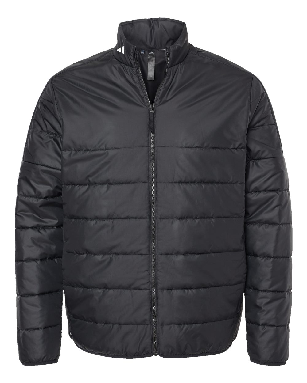 Adidas Men's 3-Stripes Puffer Full-Zip Jacket - A570 Black