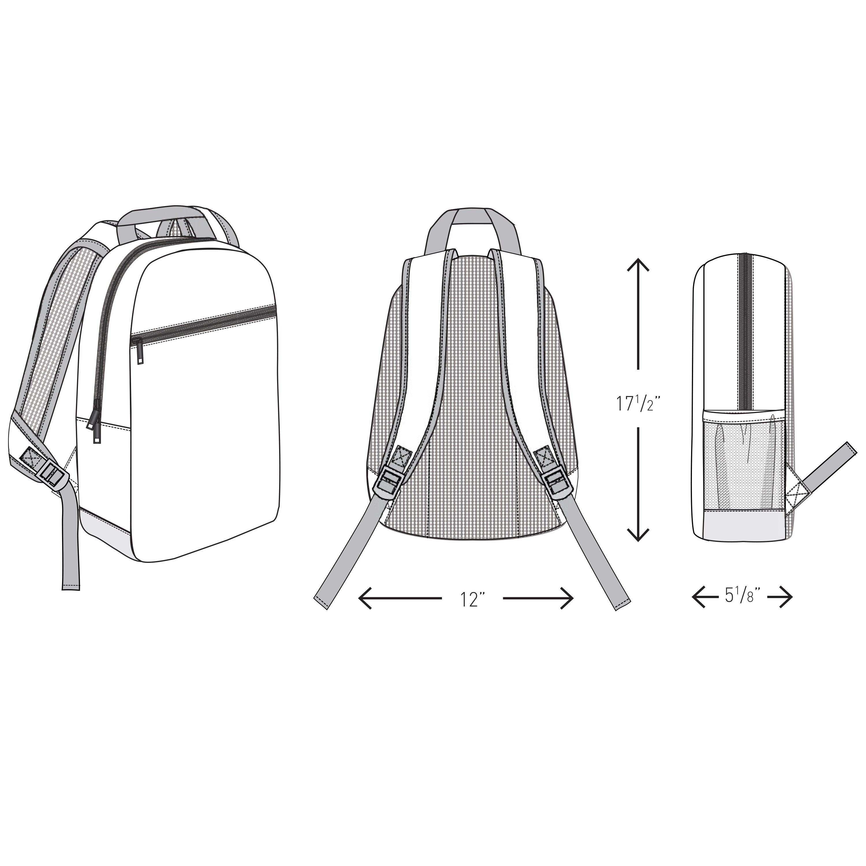 Spectorandco Business smartflush-front 15" laptop backpack - BG101 