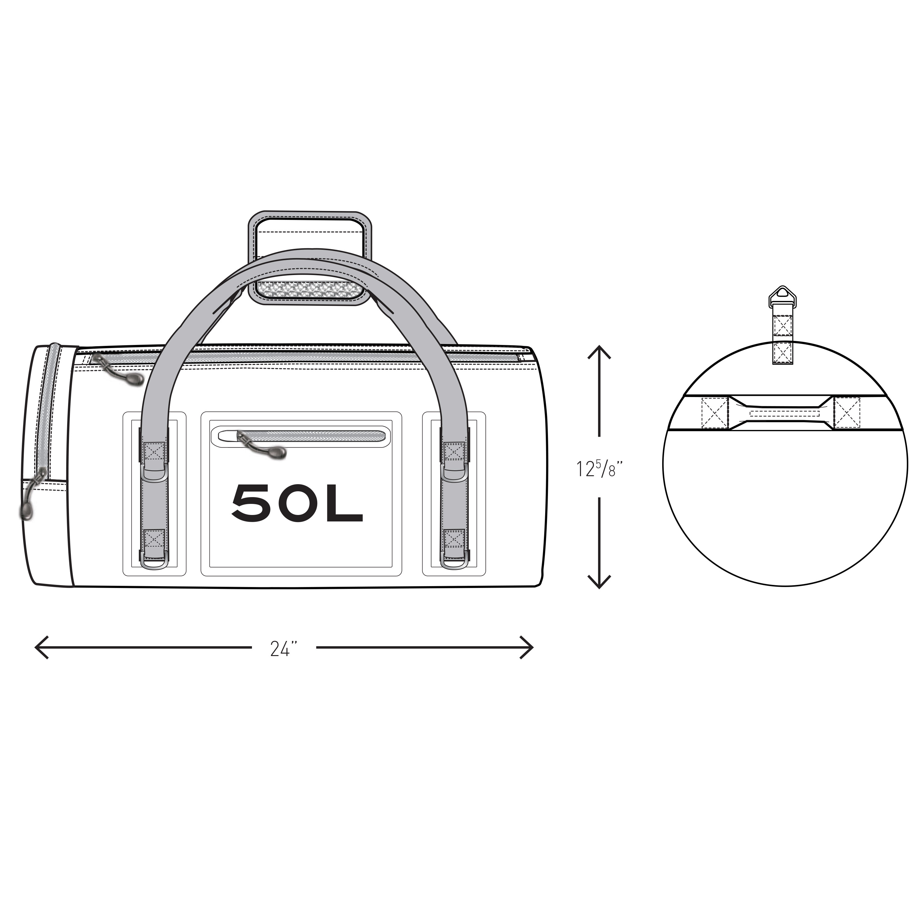 Spectorandco Call of the wild water resistant 42l duffle - BG201 