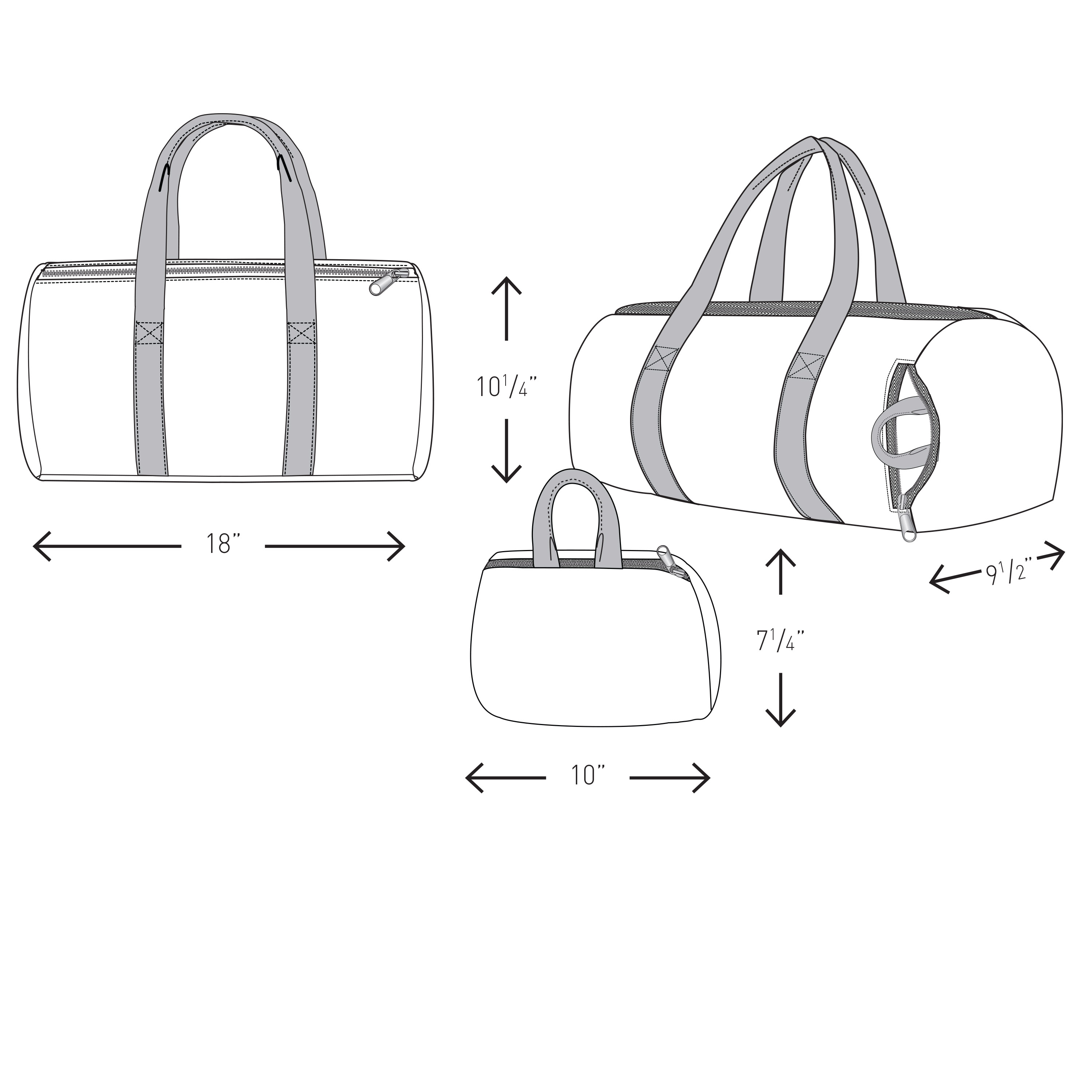 Spectorandco Make it pop packable duffle - BG202 
