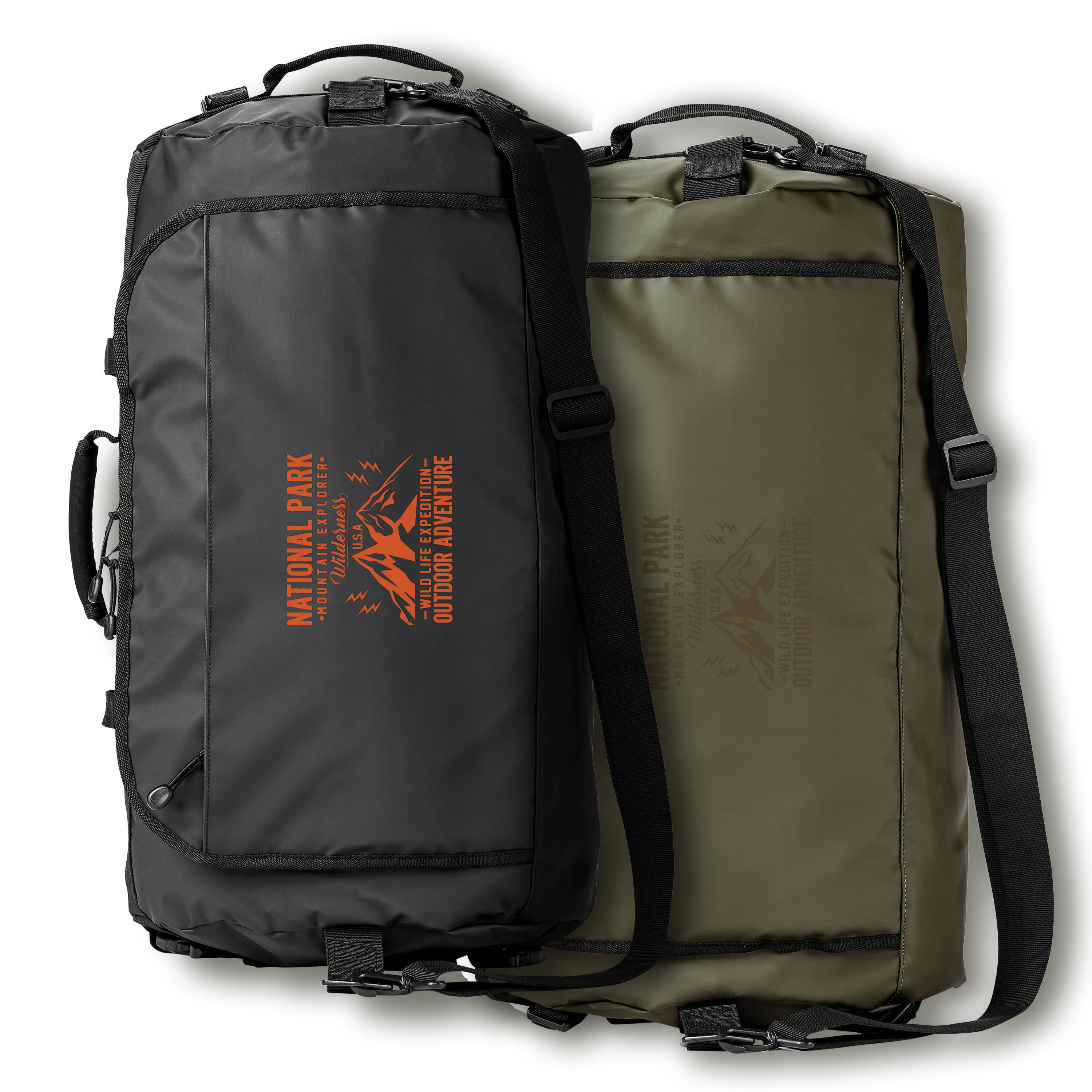 Spectorandco Call of the wild water resistant 45l duffle backpack - BG207 