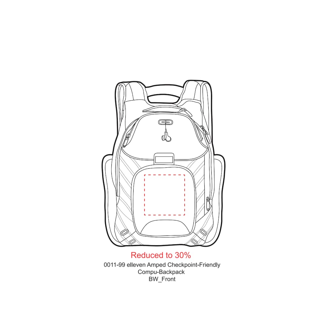 Elleven elleven™ Amped TSA 17" Computer Backpack - 0011-99 Black