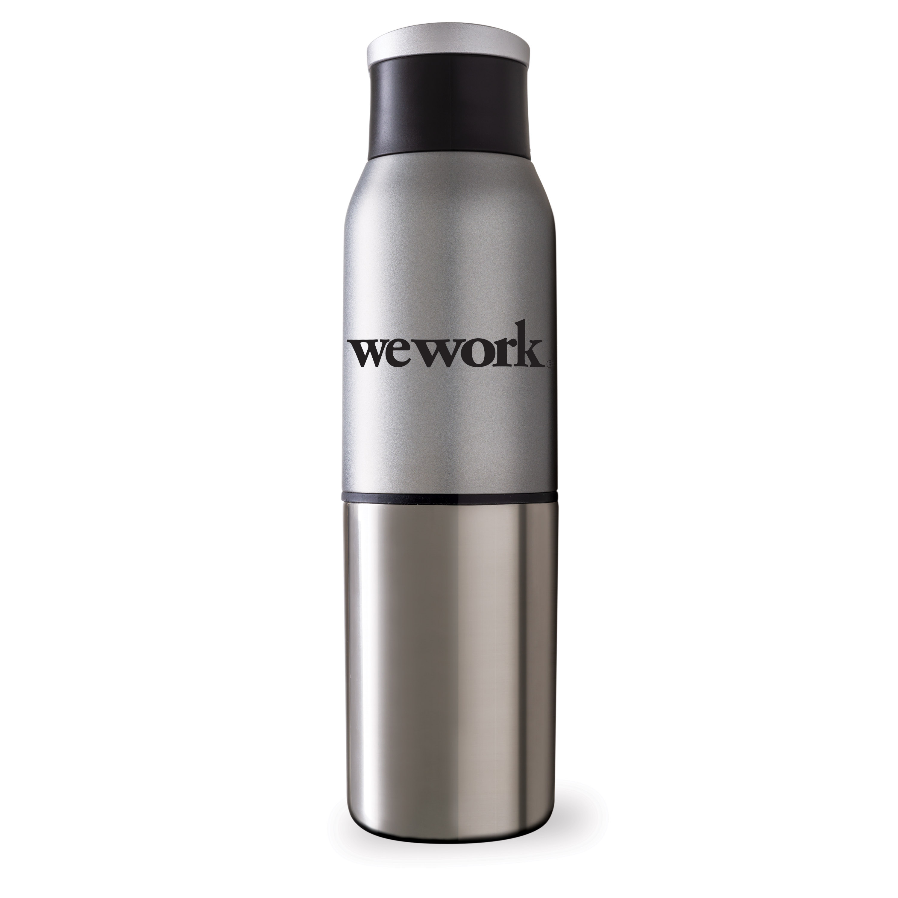 Spectorandco Switch-hitter 2-in-1 sport 600 ml / 20 oz stainless steel bottle with 350 ml / 12 oz cup - DW317 SILVER