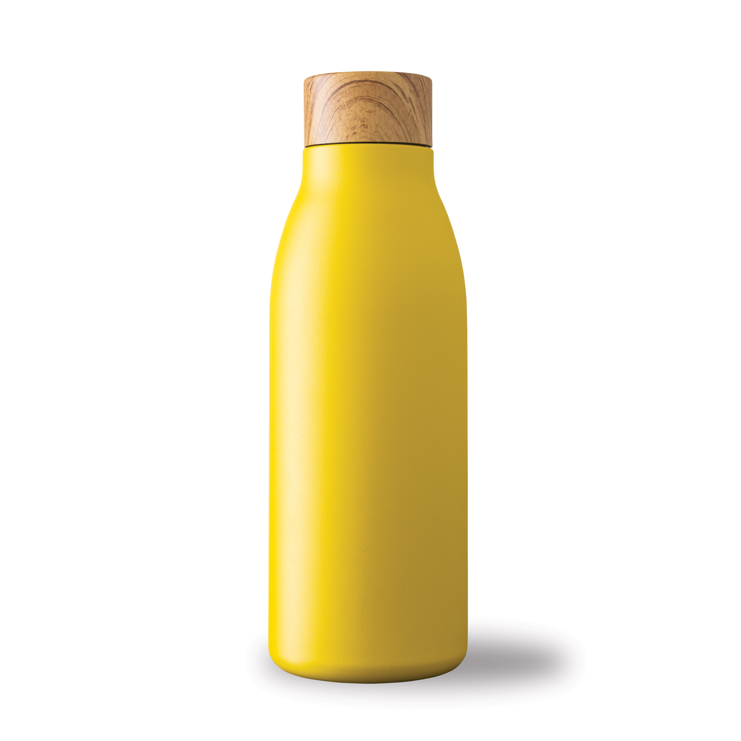 Spectorandco Top notch natural 600 ml / 20 oz stainless steel bottle - DW319 YELLOW