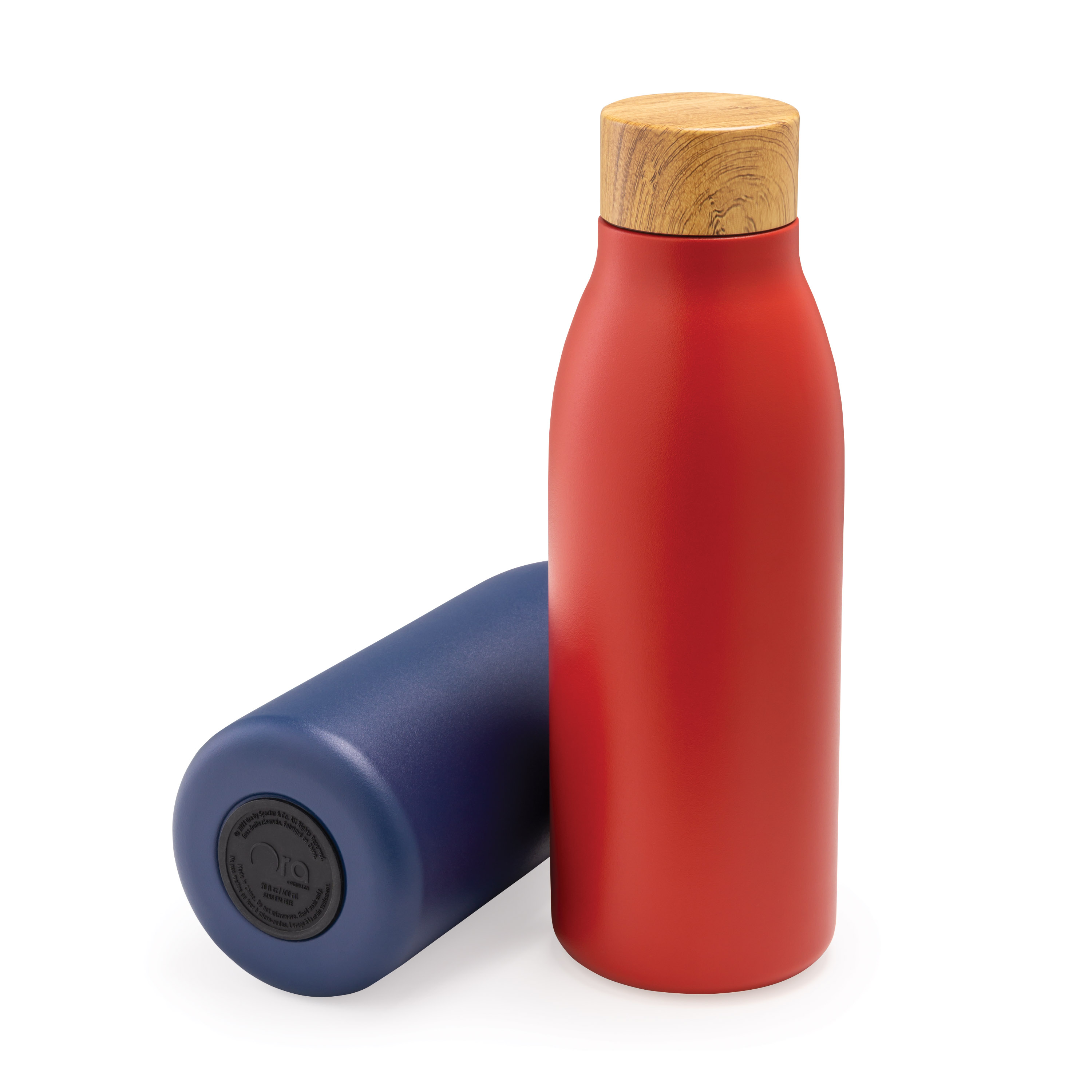 Spectorandco Top notch natural 600 ml / 20 oz stainless steel bottle - DW319 
