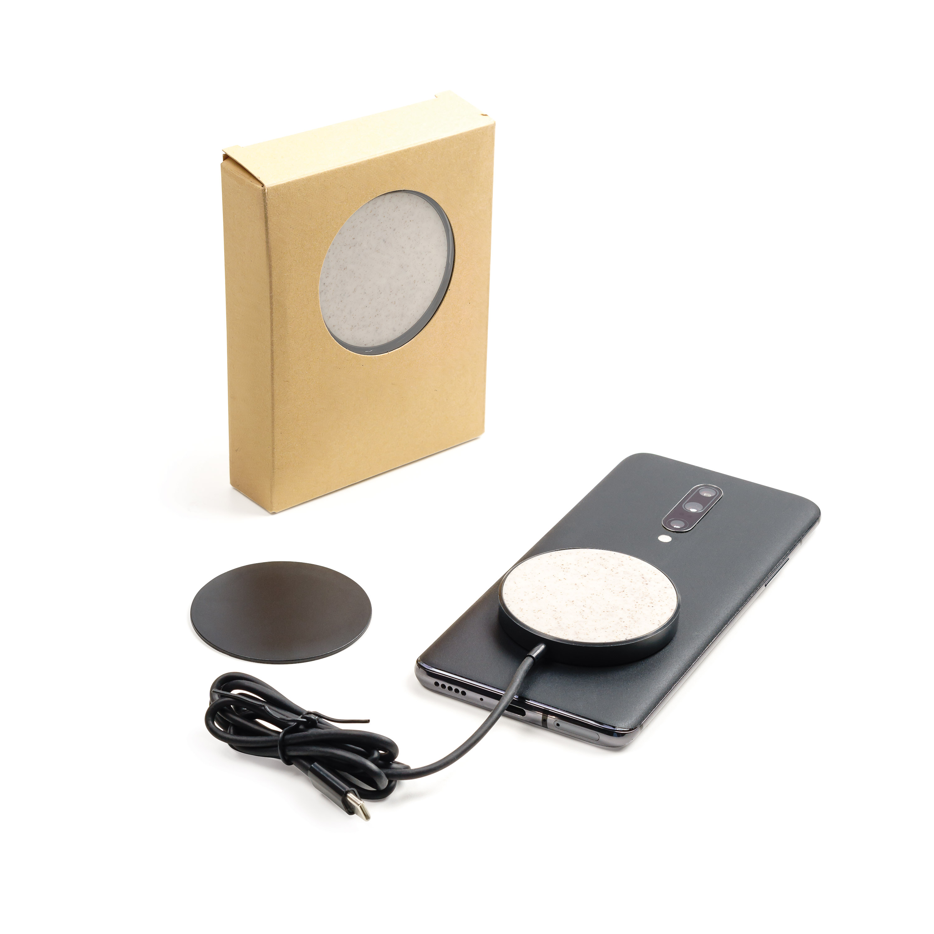 Spectorandco Wheat recycled 15w magnetic wireless charging dock - EC150 