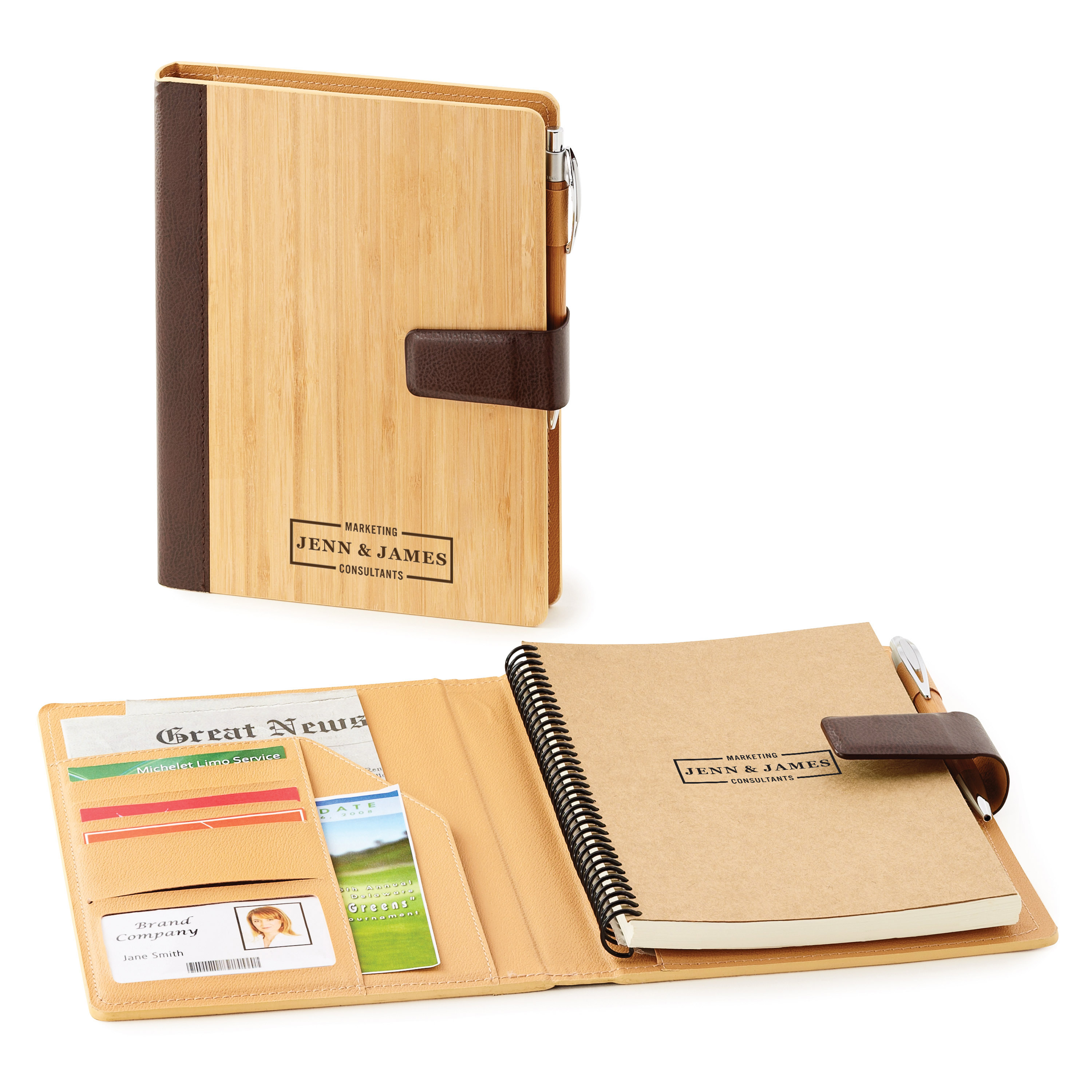 Spectorandco Bamboo refillable journal - EC3069