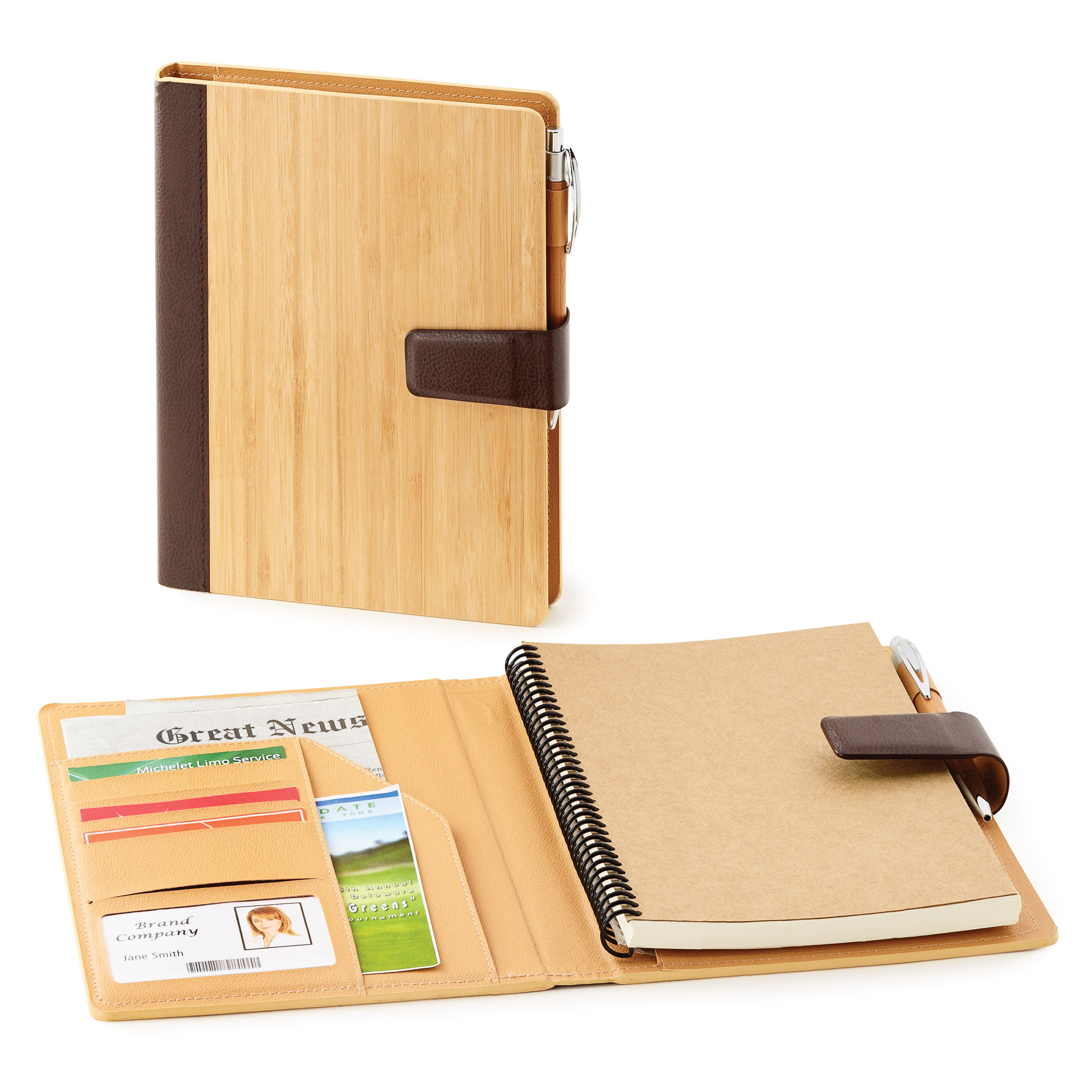 Spectorandco Bamboo refillable journal - EC3069 