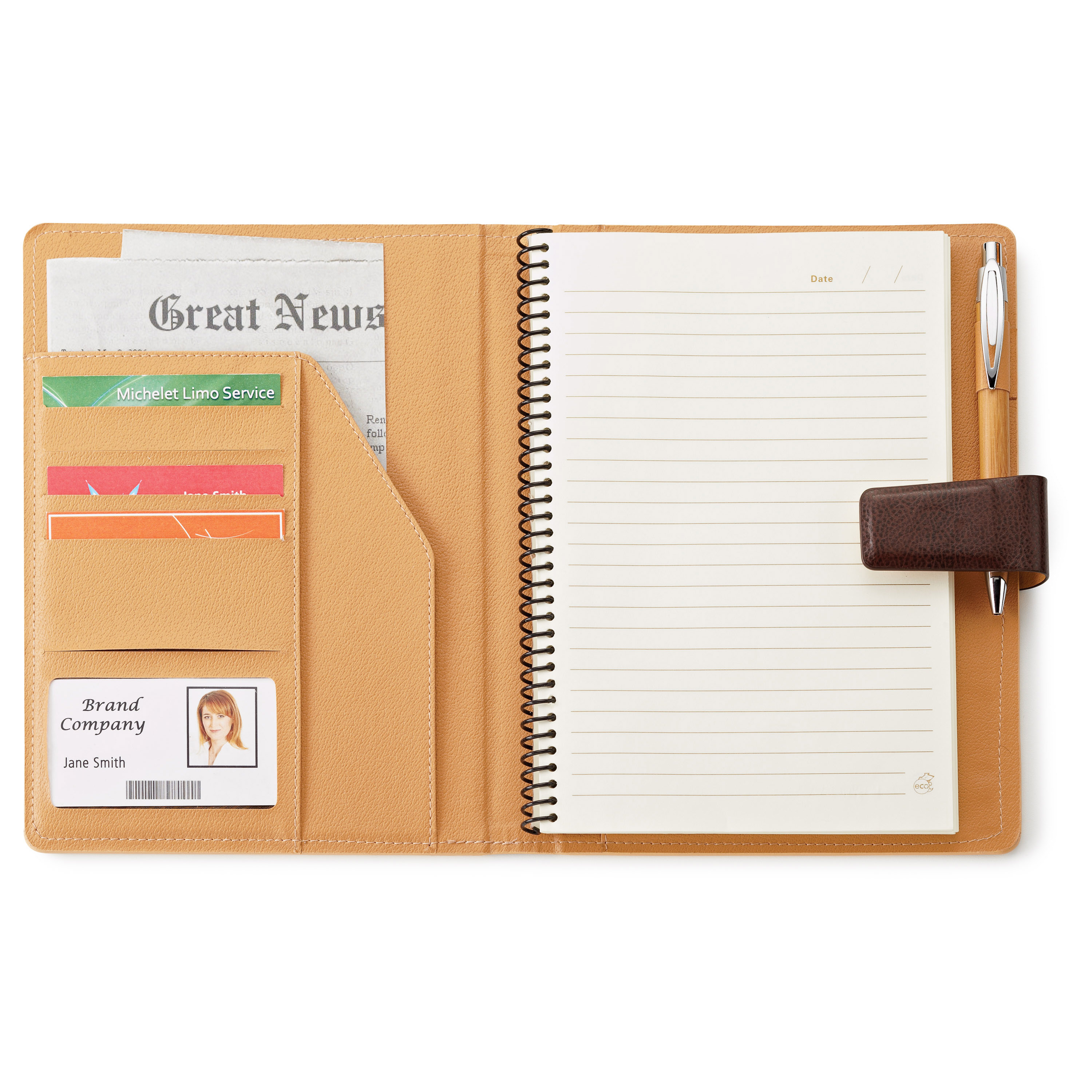 Spectorandco Bamboo refillable journal - EC3069 