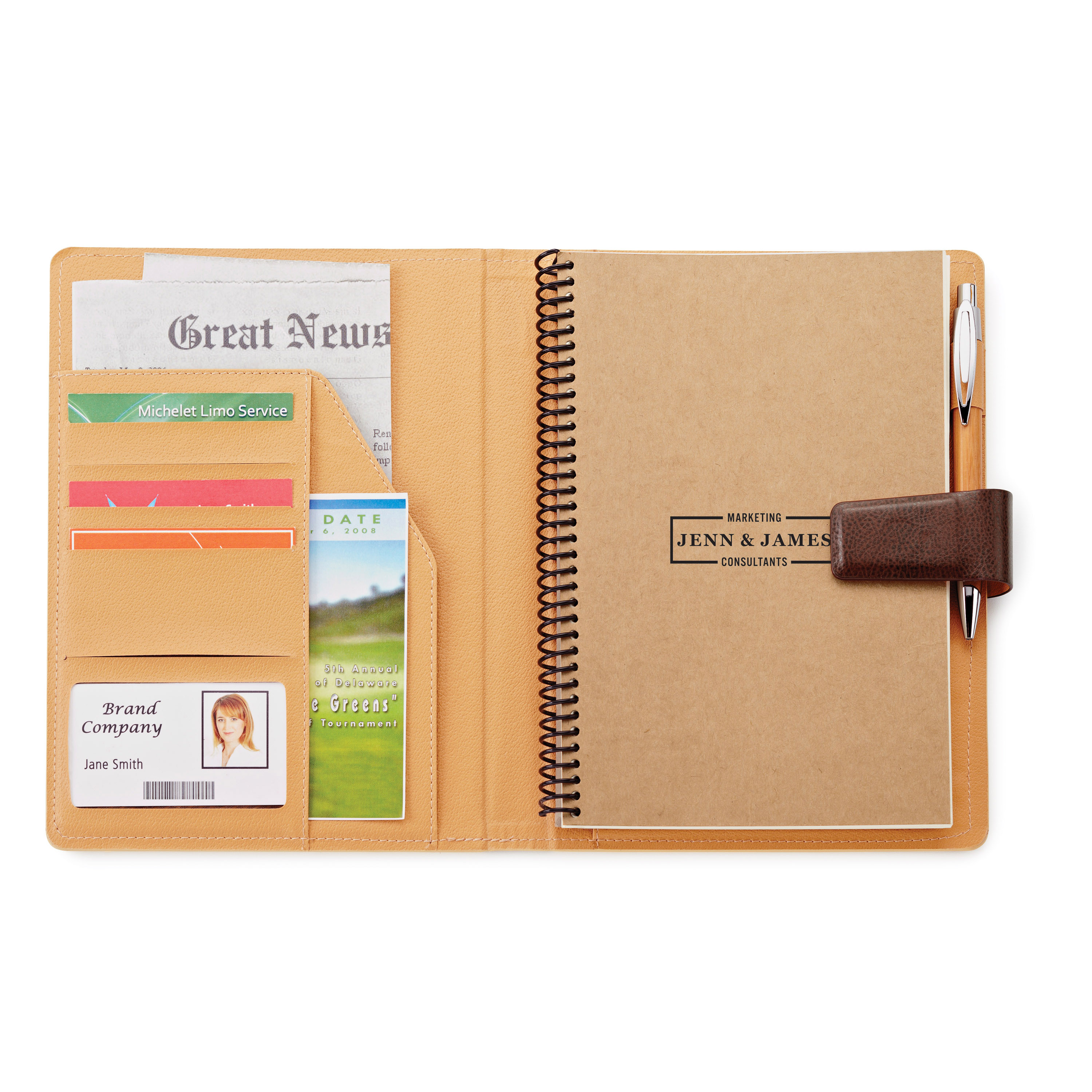 Spectorandco Bamboo refillable journal - EC3069 