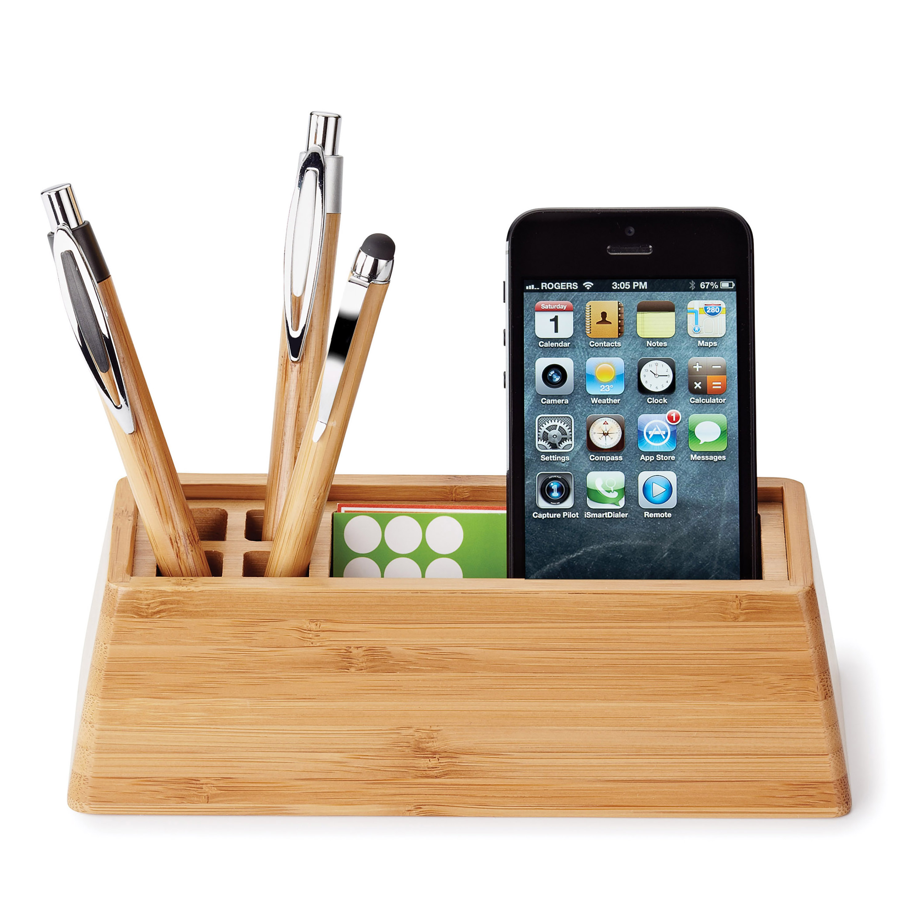 Spectorandco Bamboo desktop organizer - EC830 NATURAL