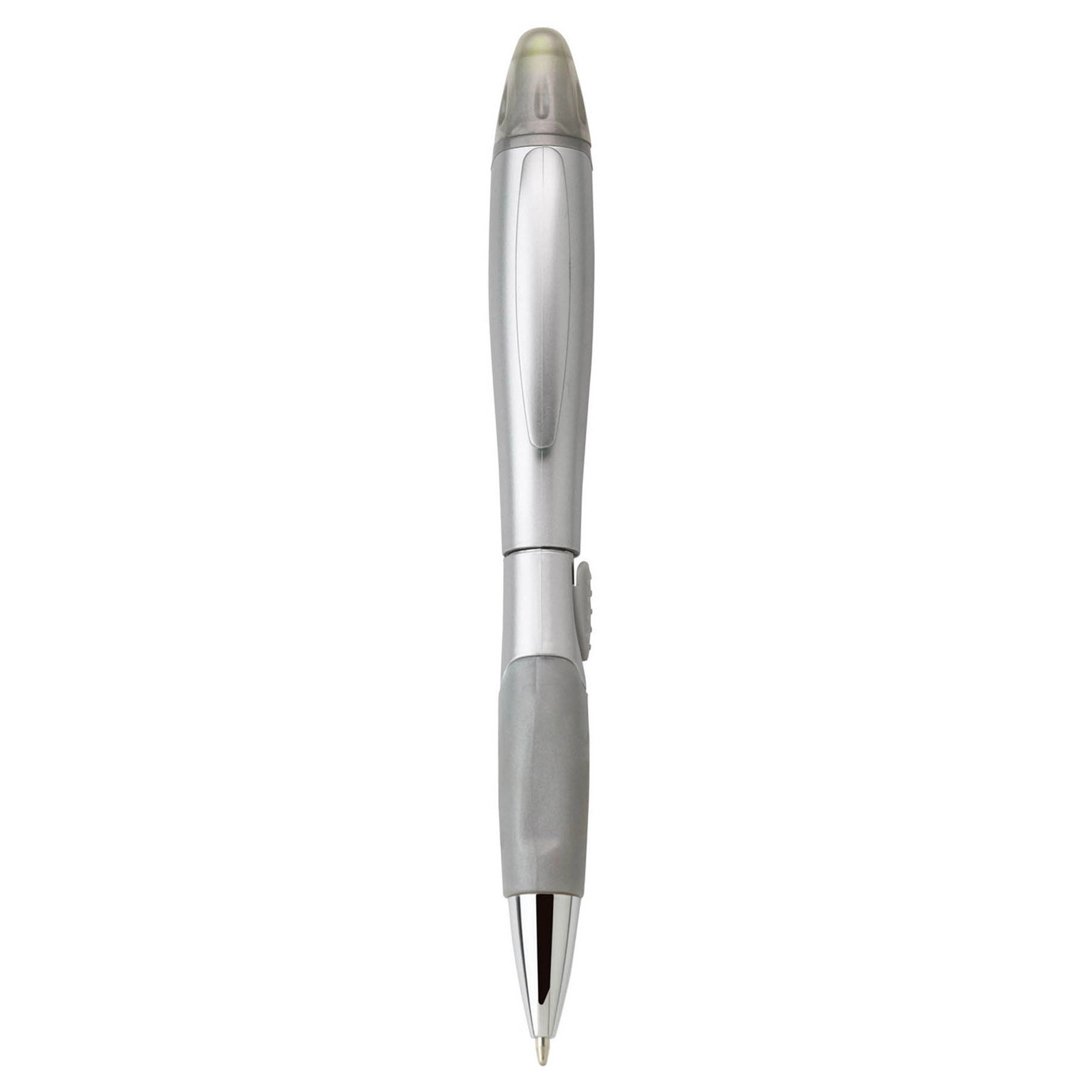Spectorandco Silver blossom ballpoint pen/highlighter - G1032 