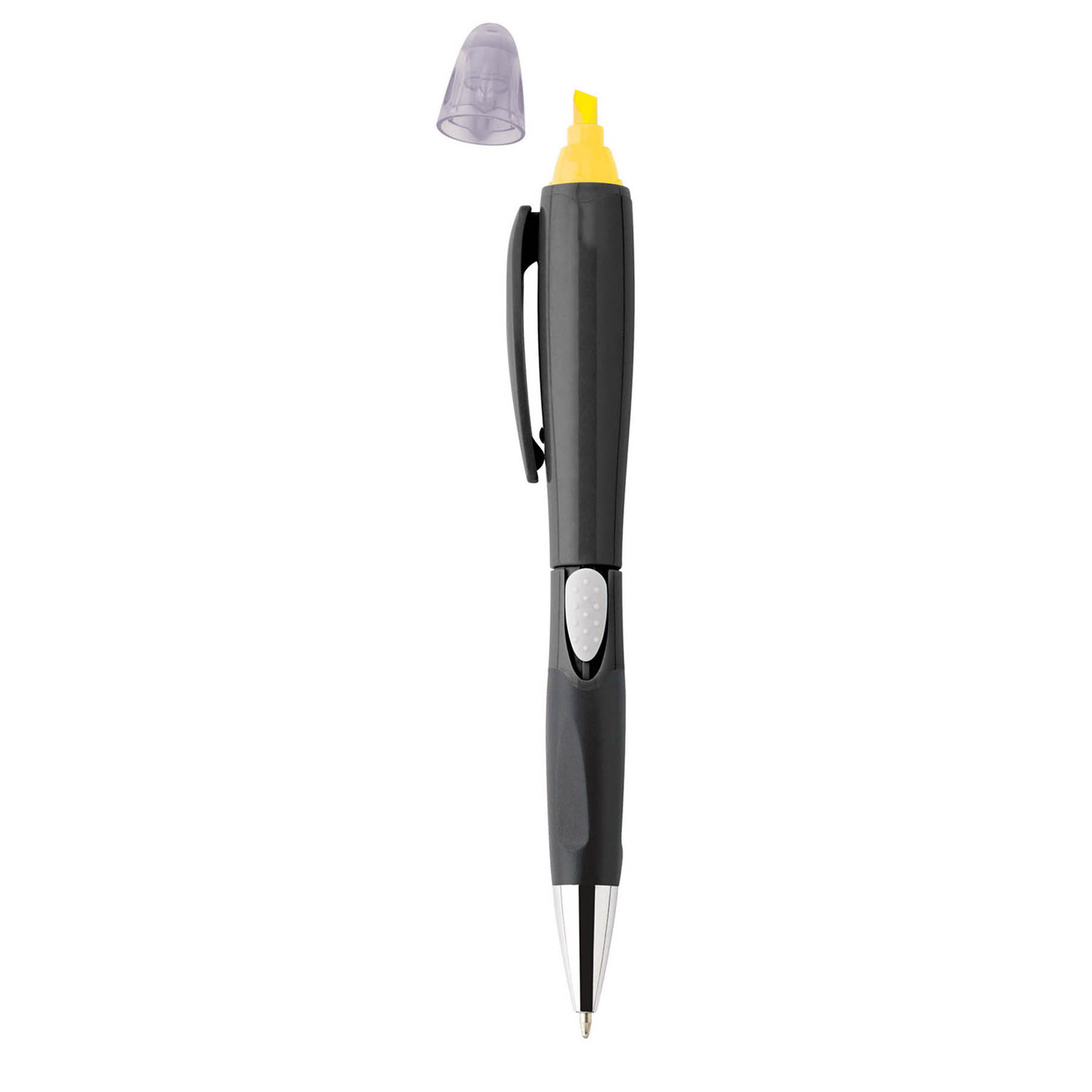 Spectorandco Blossom ballpoint pen/highlighter - G1037 BLACK