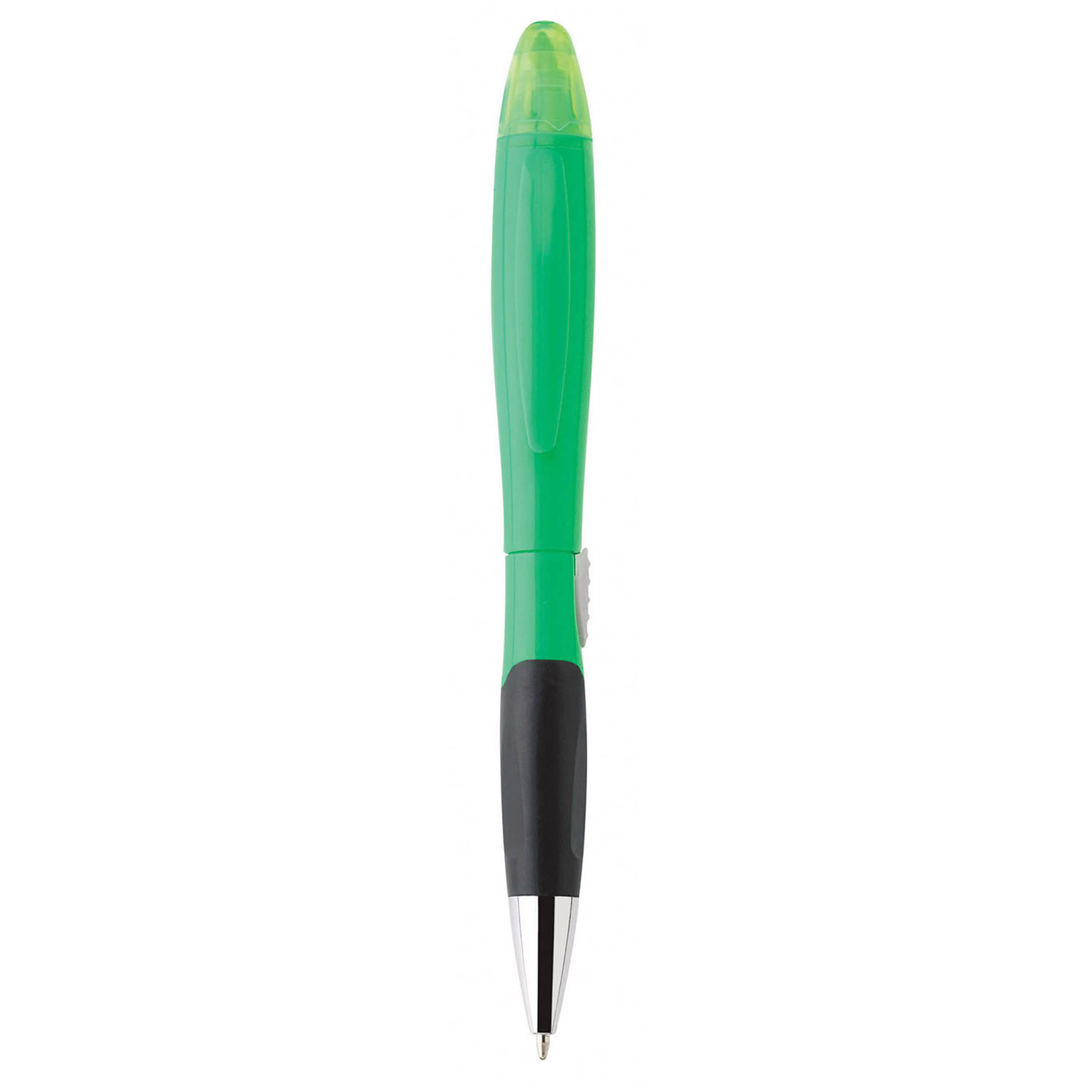 Spectorandco Blossom ballpoint pen/highlighter - G1037 GREEN