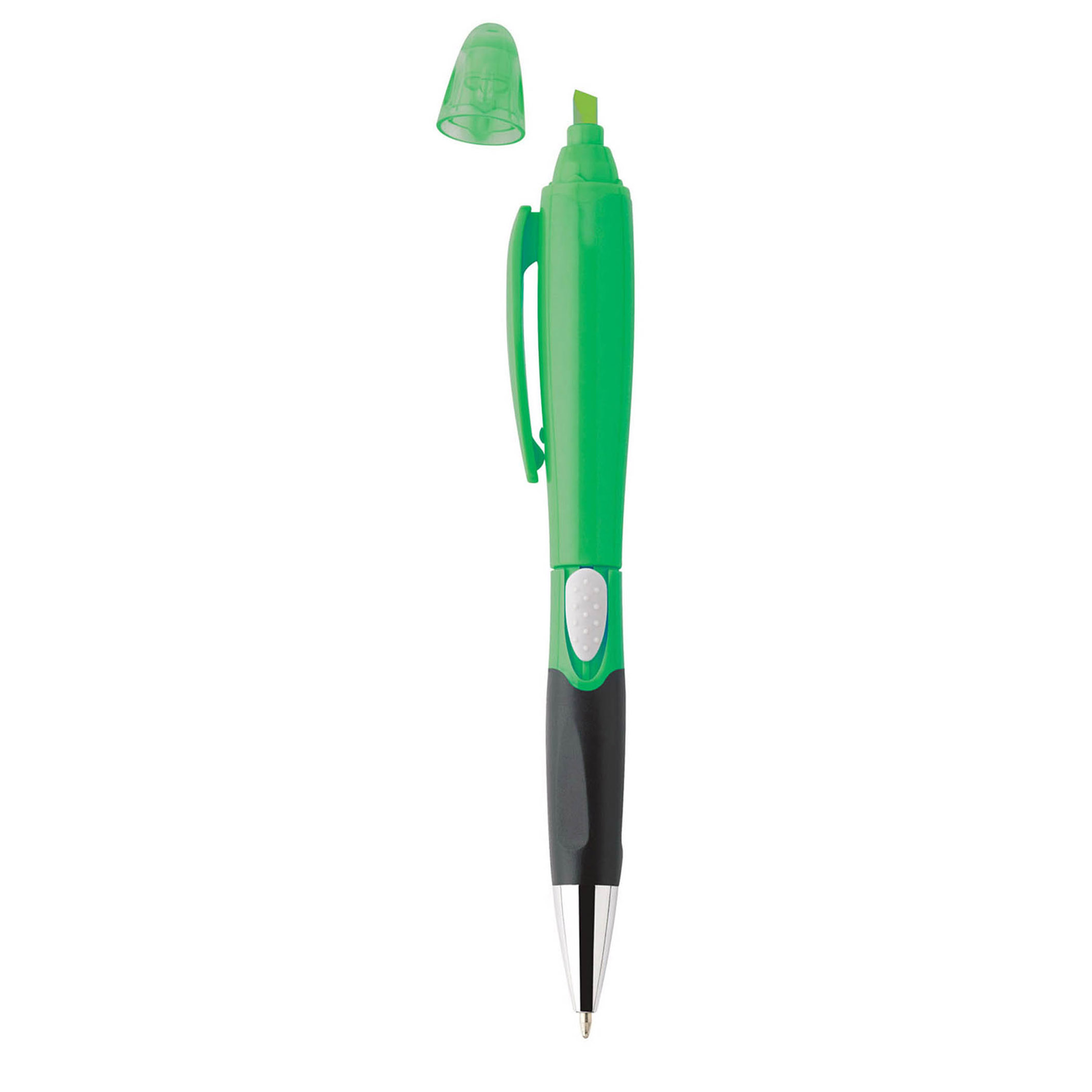 Spectorandco Blossom ballpoint pen/highlighter - G1037 GREEN