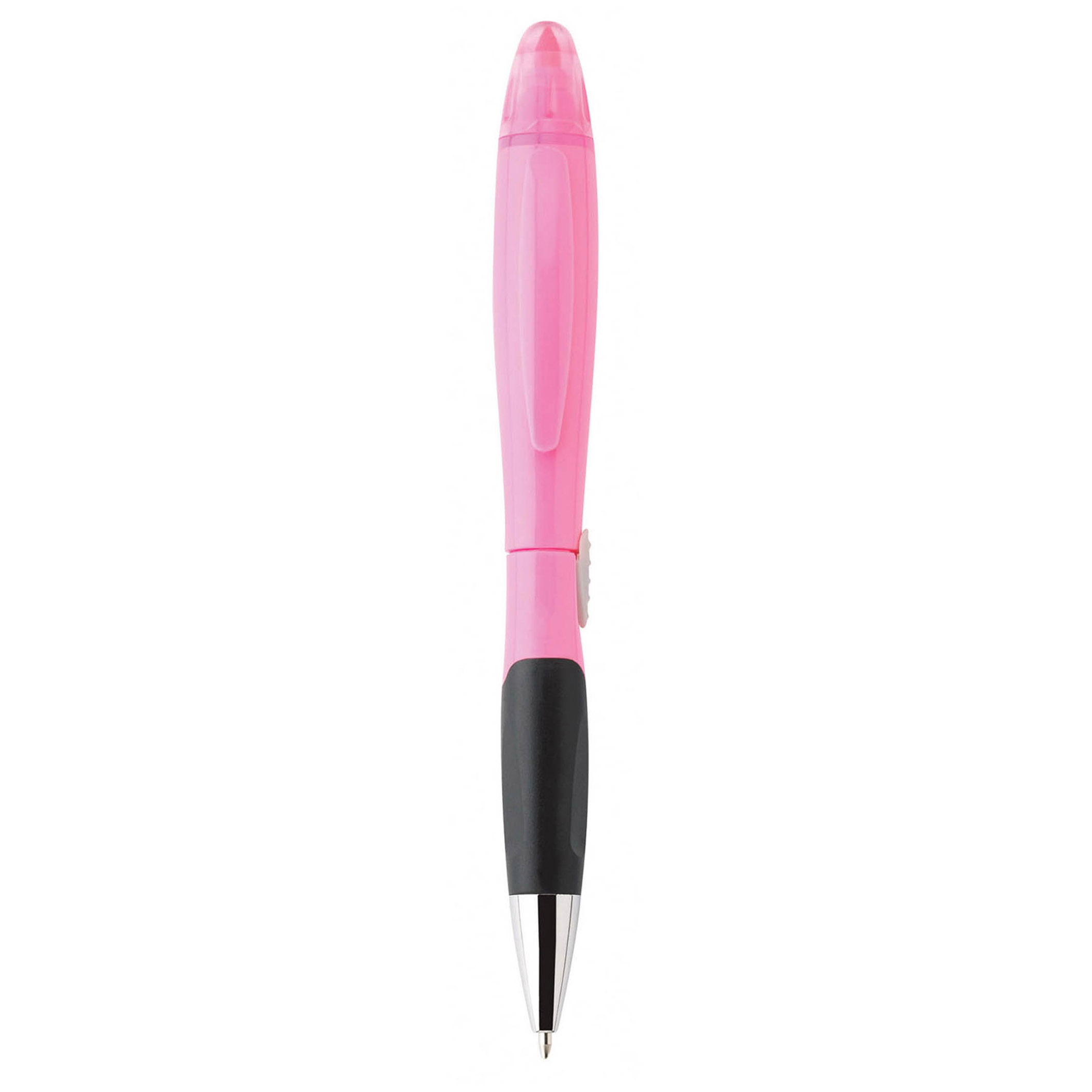 Spectorandco Blossom ballpoint pen/highlighter - G1037 PINK