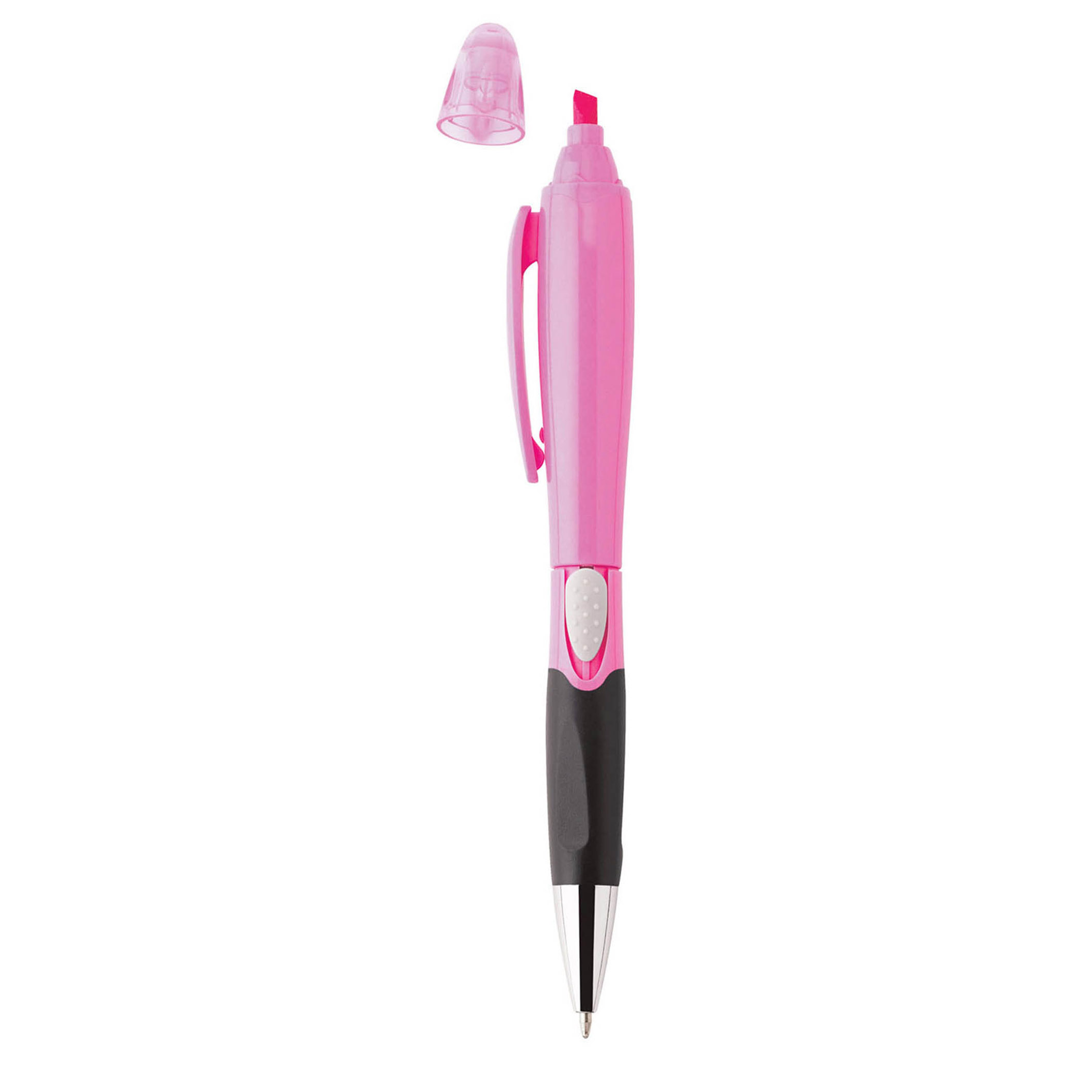 Spectorandco Blossom ballpoint pen/highlighter - G1037 PINK