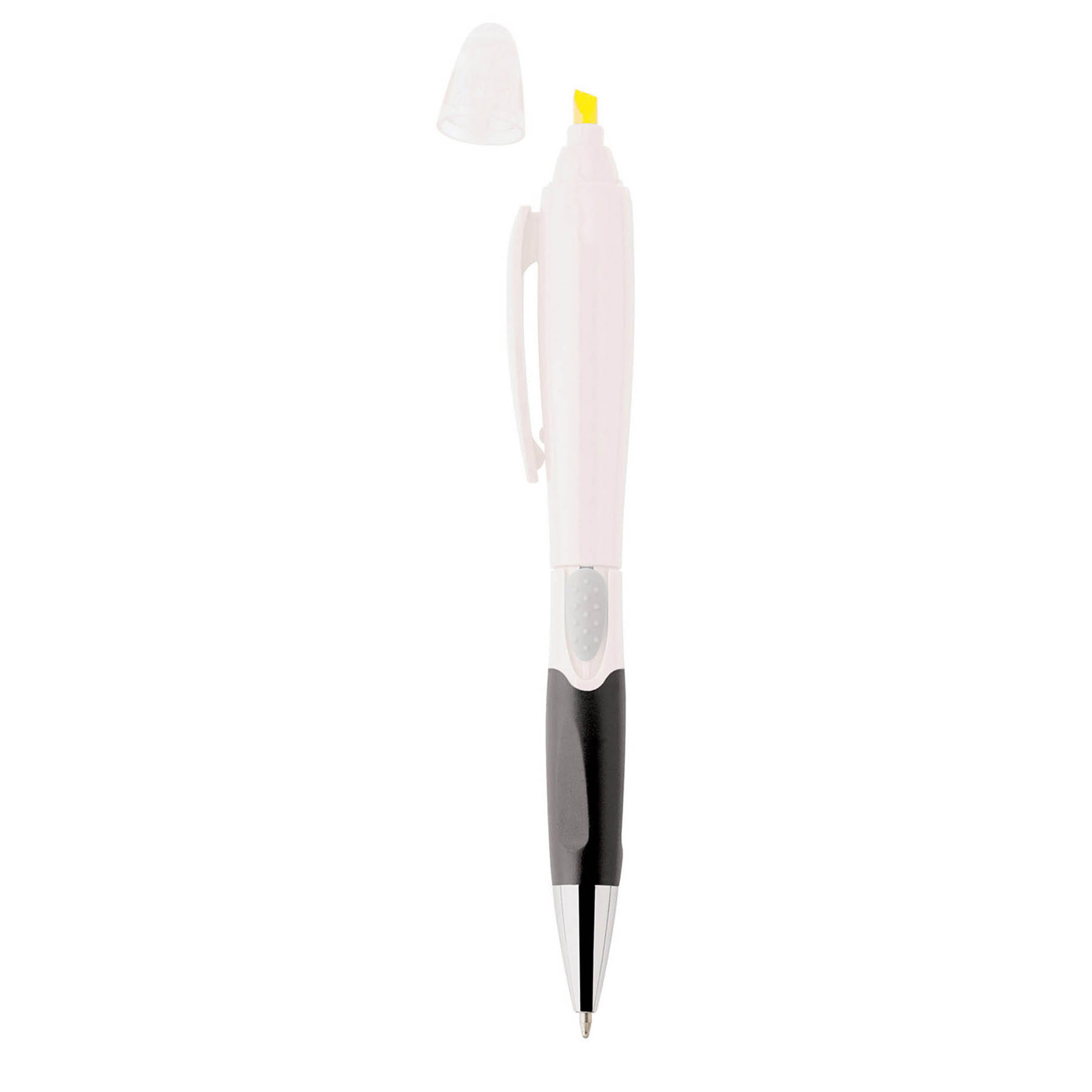 Spectorandco Blossom ballpoint pen/highlighter - G1037 WHITE