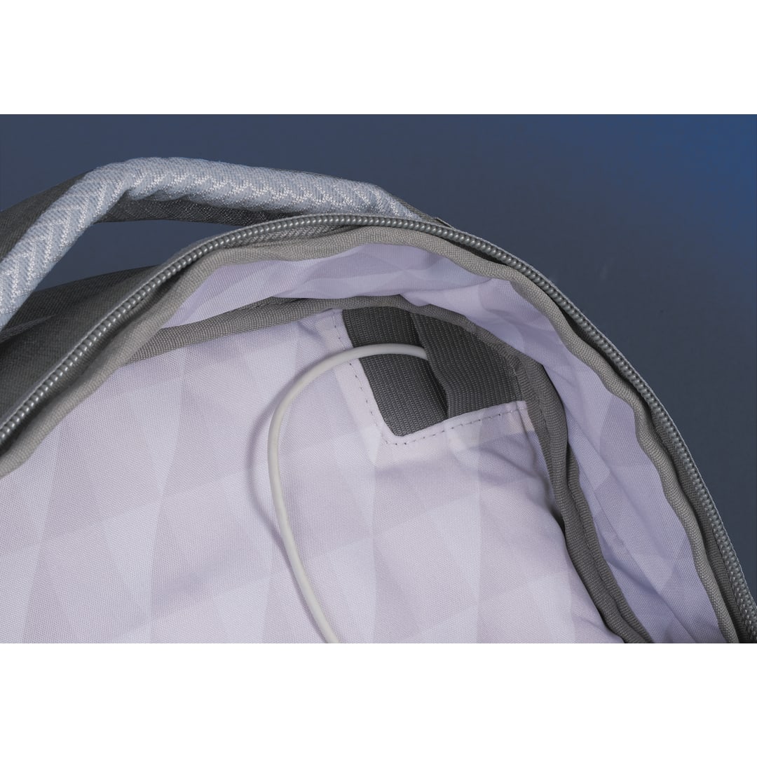 Zoom Zoom Grid 15" TSA Computer Backpack - 0022-59 Gray