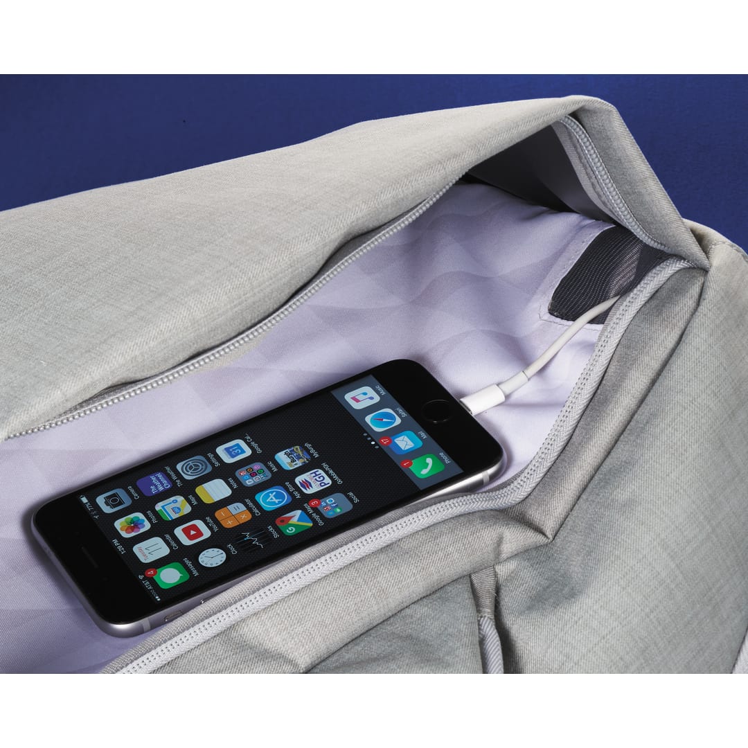 Zoom Zoom Grid 15" TSA Computer Backpack - 0022-59 Gray